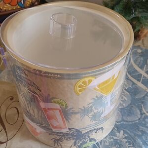 Tropical Ice Bucket with Lid